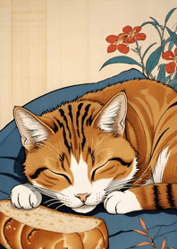 Ukiyo-e Meow Meow Cats 36a187