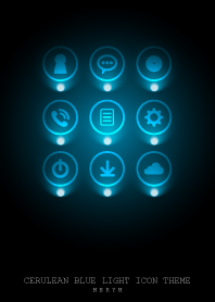 CERULEAN BLUE LIGHT ICON THEME 2