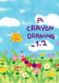 A Crayon Drawing 1 2 Line Theme Line Store