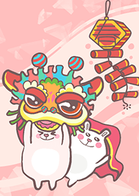 Lion Dance Tutu-Light Red (Pi2)