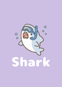 Fluffy Shark Summer Purple 04