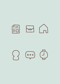 Simple dusky green