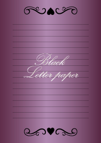 Black Letter paper *GLOSSYOPURPLE 3*