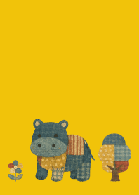 Hippo's Outing on yellow