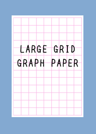 LARGE PINK GRID GRAPH PAPER-DUSTY BLUE