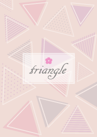 Triangle Flower'Pink'