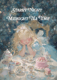 Starry Night Midnight Tea Time
