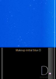 Makeup initial blue D