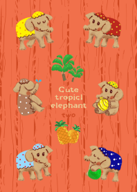Cute tropical elephant02