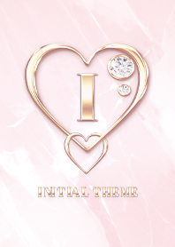 [ I ] Heart Charm & Initial  - PB