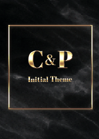 [ C&P ] Initial Theme Gold Black