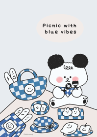 Picnic with blue vibes ^__^