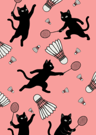 Badminton Cat Red Theme.