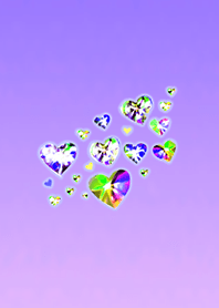 Good luck Heart stone purple