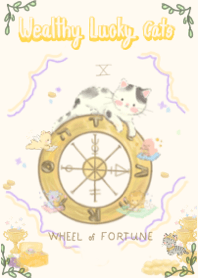 Wealth -Rich Lucky Cats wheel of fortune