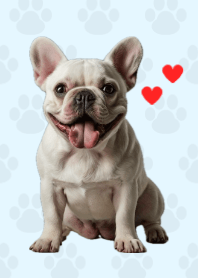 French Bulldog Theme Blue 04