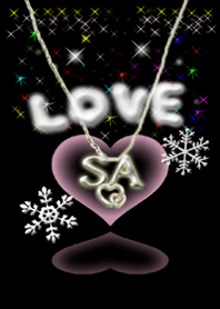 イニシャル33 S&A 　LOVE＆ハート