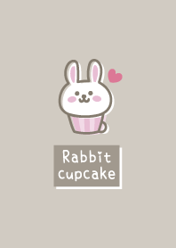 兔子蛋糕 <心> 灰米色