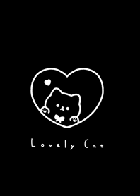 kitten&heart/ black wh