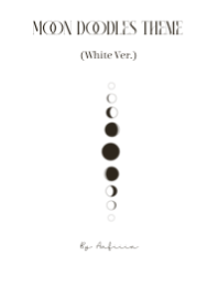 Moon doodles theme (White Ver.)