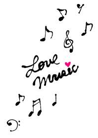 Love Music-White-
