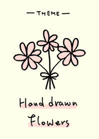 Hand drawn flowers