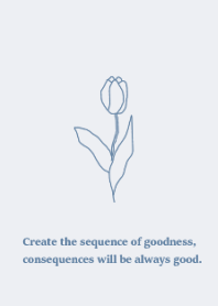Delicate flower/ blue
