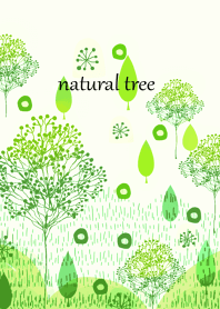 Scandinavian fresh trees and green.