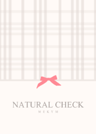 -NATURAL CHECK PINK 5-