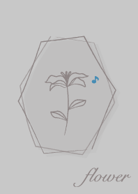花 <音符> 苔灰色