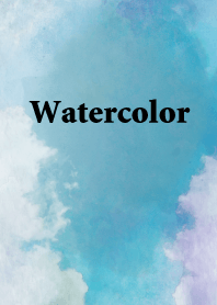 @Watercolor blue sky