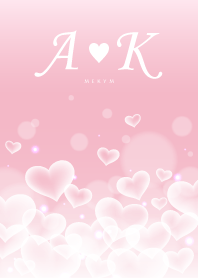 Initial -A&K- Heart cloud