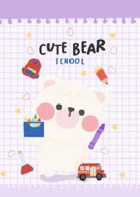 Cute Bear : school