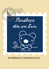 penelope flower letter (Navy)