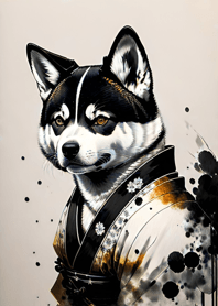 Ukiyo-e Tinta Shiba Inu10