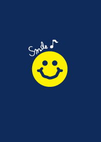 A smiling face is nice-Navy-