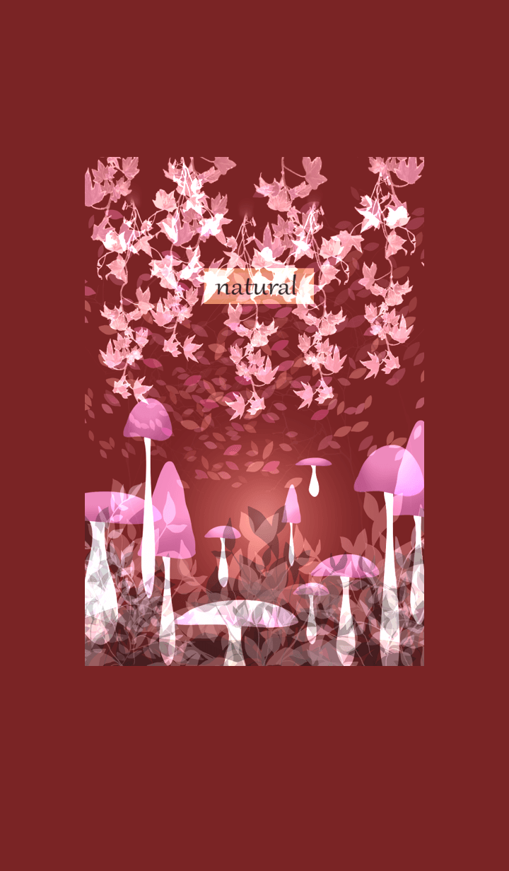 Pink mushrooms, Scandinavian forest