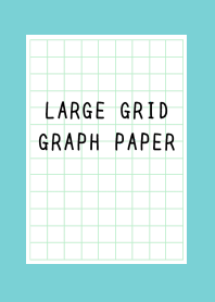 LARGE GREEN GRID GRAPH PAPER-MINT GREENj