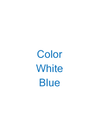 Simple Color : White + Blue 3