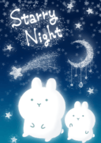 .*☆うさぎと星降る夜☆*。