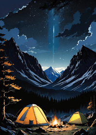 Camping Mountains Night 2C38Bc