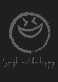 Laugh and be happy-black