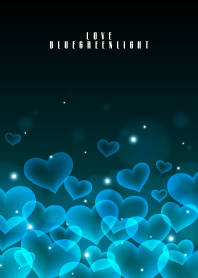 LOVE BLUE GREEN HEART.