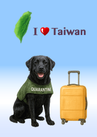 黑色拉拉！我們愛台灣～也愛檢疫犬們。