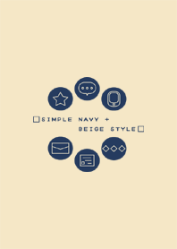 SIMPLE NAVY + BEIGE STYLE