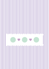 Pastel color stripe-Lavender-
