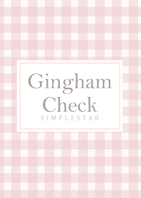 Gingham Check Natural Pink -SIMPLE STAR-