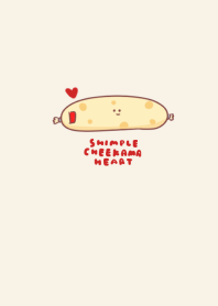 simple Cheekama heart beige