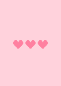 tiny pixel art heart(pink11)