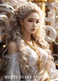 White snake and gold  Lucky 88